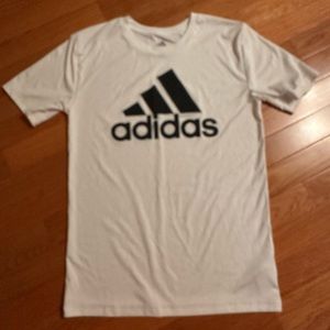 Adidas white T shirt NWOT youth M